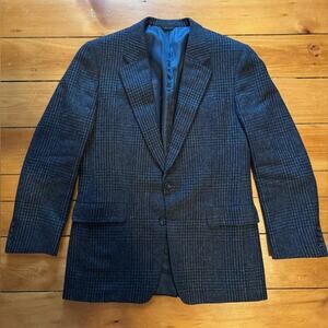 Walter Morton Men's Lambswool Glenn Plaid Blazer